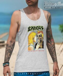 Exodus Shirt Spitting Images Of A Man In Hell Tank Top Racerback