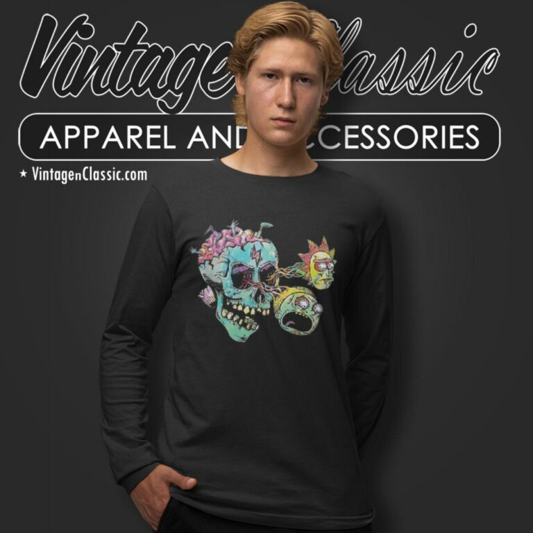 Eyeball Skull Rick And Morty Long Sleeve Tee Eyeball Skull Rick And Morty Long Sleeve Tee