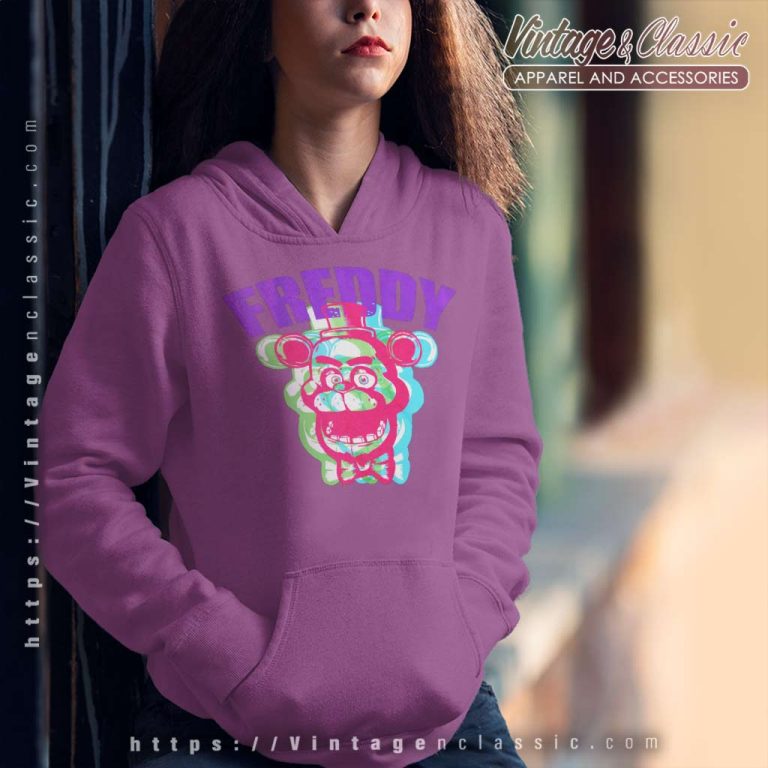 FNAF Multi Colored Freddys Hoodie FNAF Multi Colored Freddys Hoodie