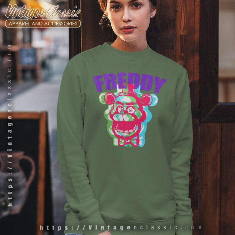 FNAF Multi Colored Freddys Sweatshirt FNAF Multi Colored Freddys Sweatshirt