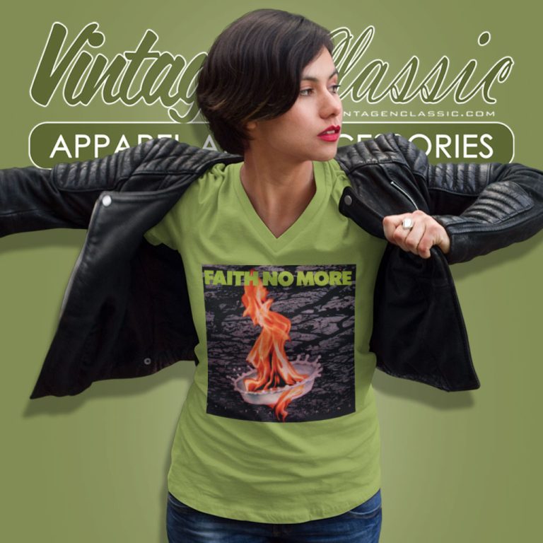 Faith No More Real Thing V Neck TShirt Faith No More Real Thing V Neck TShirt