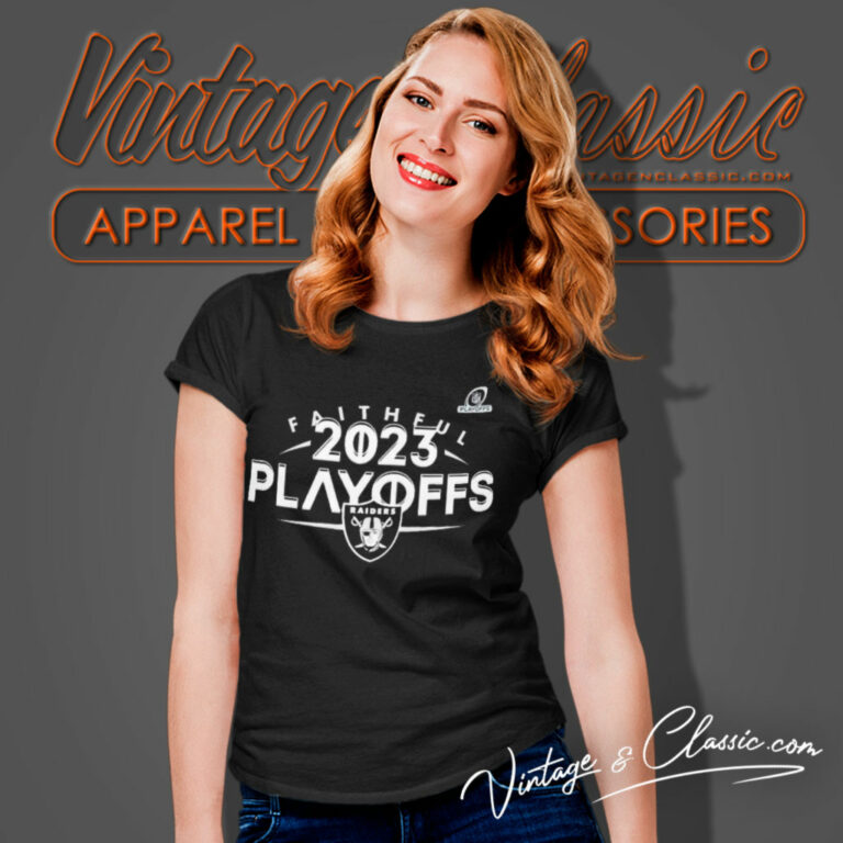 Faithful Las Vegas Raiders Nfl Playoffs 2023 Women T Shirt Faithful Las Vegas Raiders Nfl Playoffs 2023 Women T Shirt