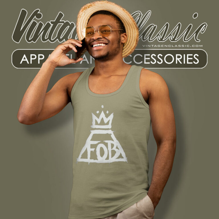 Fall Out Boy Crown Logo Tank Top Racerback Fall Out Boy Crown Logo Tank Top Racerback