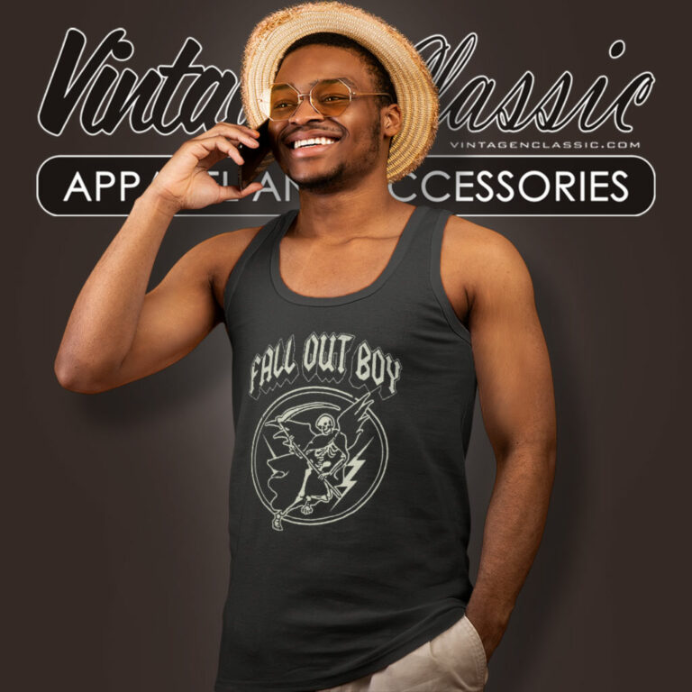 Fall Out Boy Flying Reaper Tank Top Racerback Fall Out Boy Flying Reaper Tank Top Racerback