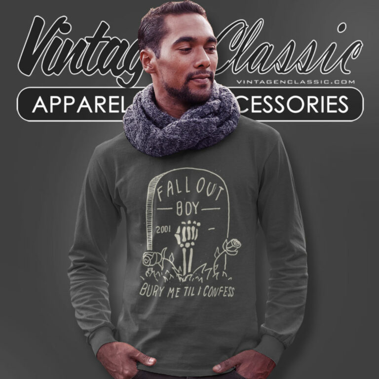 Fall Out Boy Shirt Bury Me Til I Confess Long Sleeve Tee Fall Out Boy Shirt Bury Me Til I Confess Long Sleeve Tee