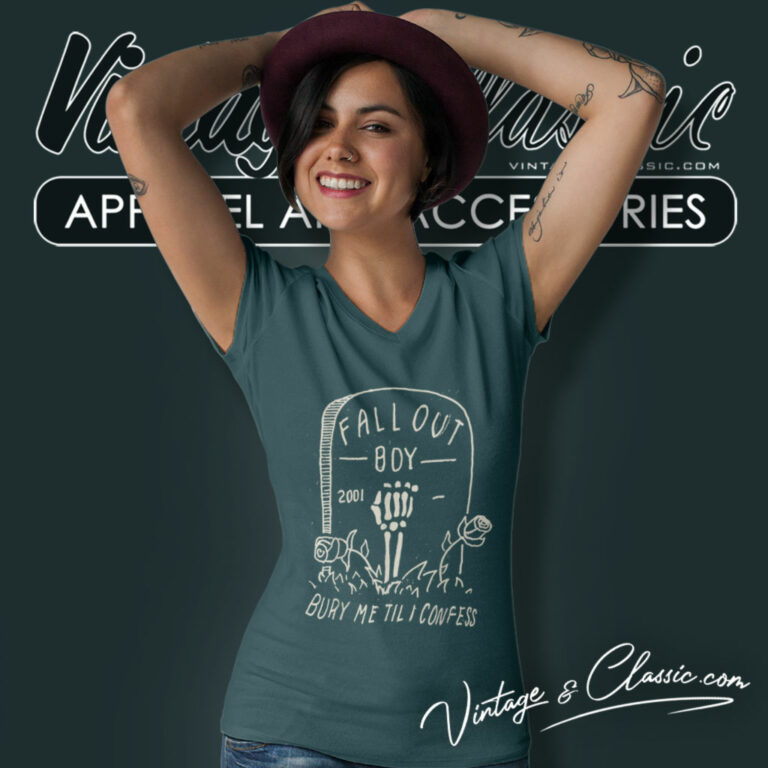 Fall Out Boy Shirt Bury Me Til I Confess V Neck TShirt Fall Out Boy Shirt Bury Me Til I Confess V Neck TShirt