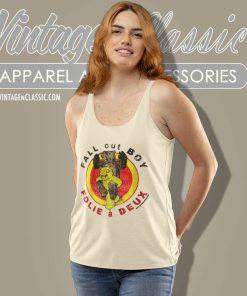 Fall Out Boy Shirt Folie A Deux Tank Top Racerback