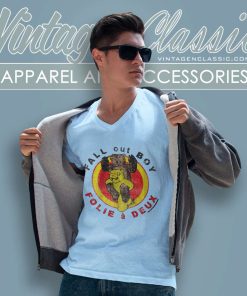 Fall Out Boy Shirt Folie A Deux V Neck TShirt