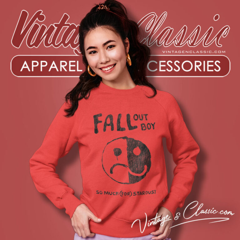 Fall Out Boy Shirt Smiley Stardust Sweatshirt Fall Out Boy Shirt Smiley Stardust Sweatshirt