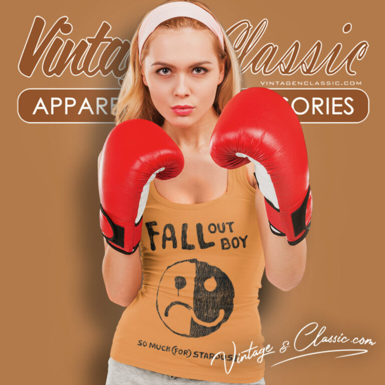 Fall Out Boy Shirt Smiley Stardust Tank Top Racerback Fall Out Boy Shirt Smiley Stardust Tank Top Racerback