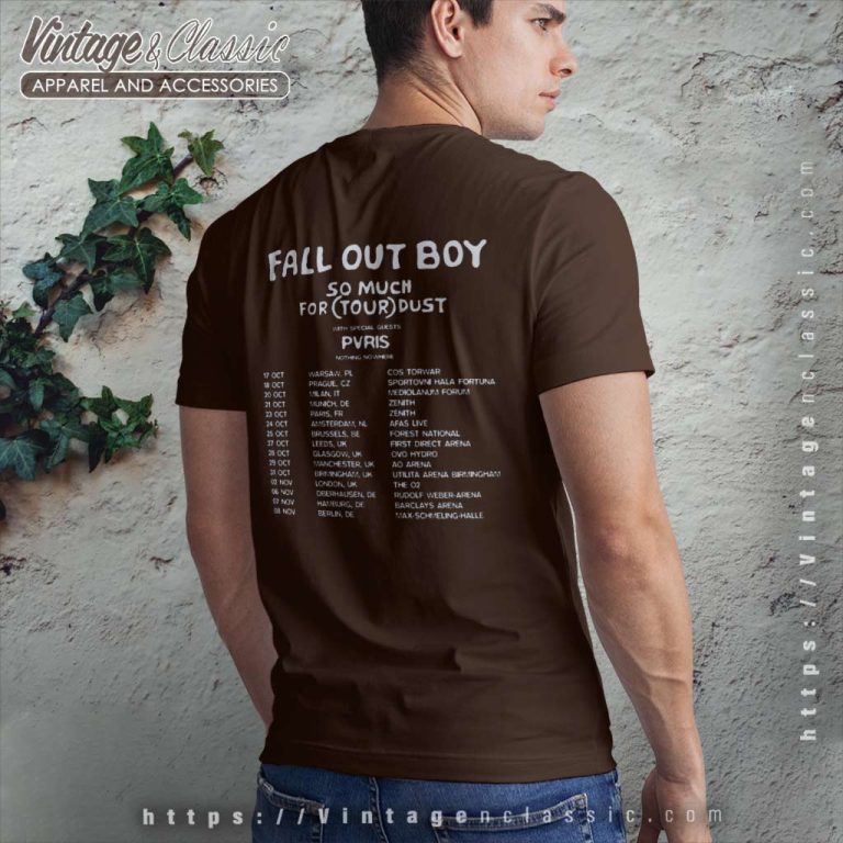 Fall Out Boy Shirt So Much For Tour Dust 2023 Backside T Shirt Fall Out Boy Shirt So Much For Tour Dust 2023 Backside T Shirt