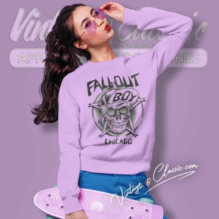 Fall Out Boy Skeleton Chicago Sweatshirt Fall Out Boy Skeleton Chicago Sweatshirt