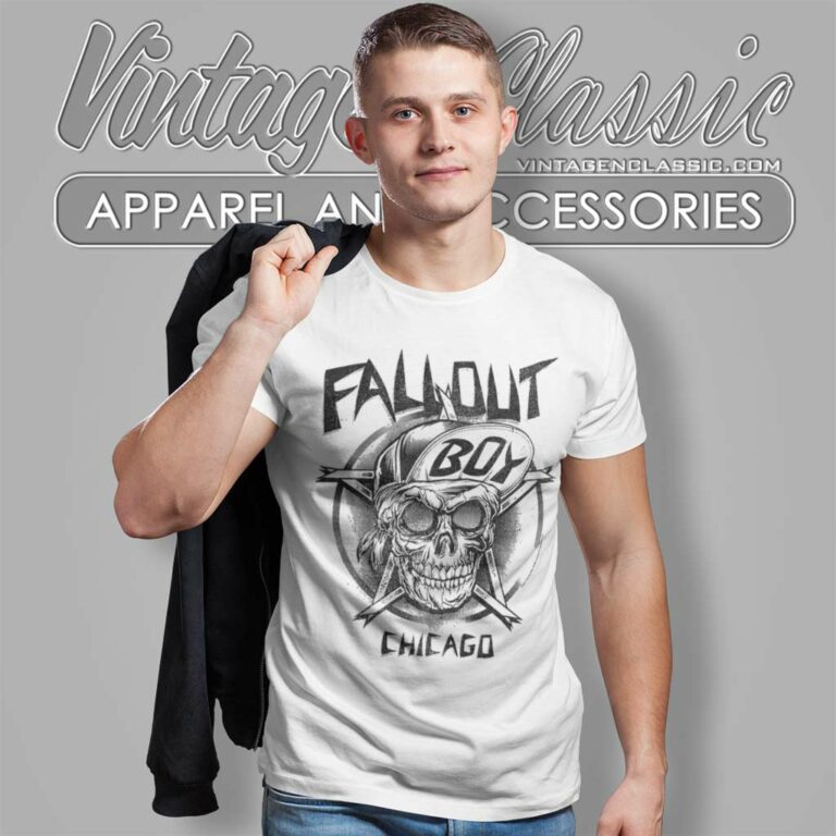 Fall Out Boy Skeleton Chicago T Shirt Fall Out Boy Skeleton Chicago T Shirt