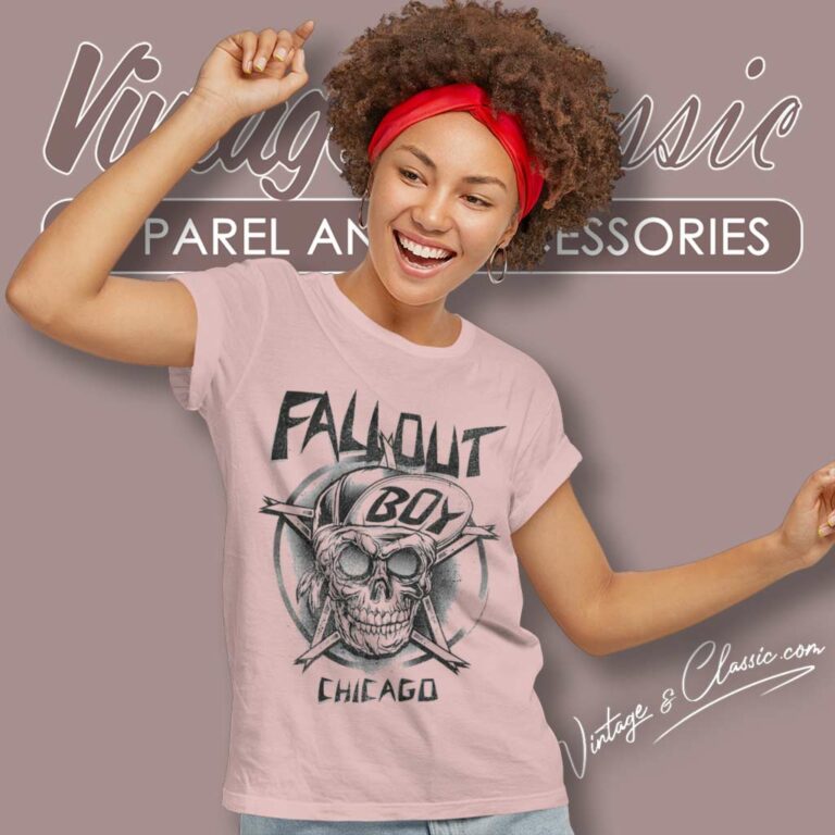 Fall Out Boy Skeleton Chicago Women TShirt Fall Out Boy Skeleton Chicago Women TShirt
