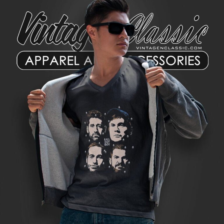 Fall Out Boy Tour 2023 Merch Dust Faces V Neck TShirt Fall Out Boy Tour 2023 Merch Dust Faces V Neck TShirt
