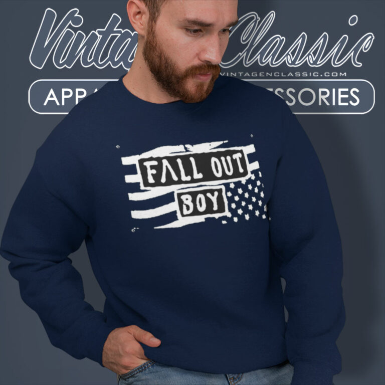 Fall Out Boy Us Flag Sweatshirt Fall Out Boy Us Flag Sweatshirt