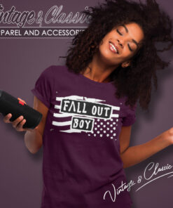 Fall Out Boy Us Flag Women T Shirt