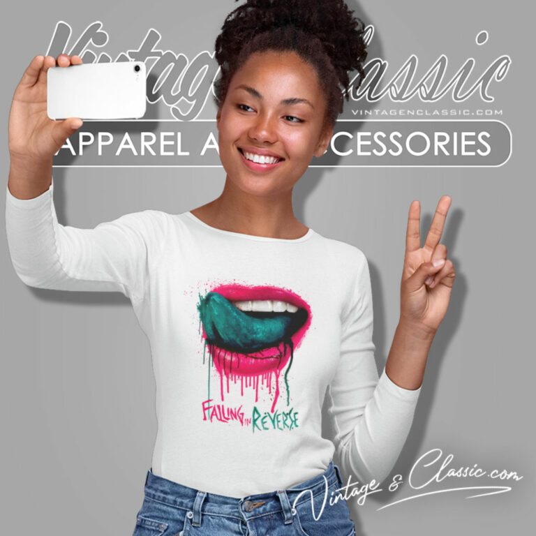 Falling In Reverse Lips Long Sleeve Tee Falling In Reverse Lips Long Sleeve Tee