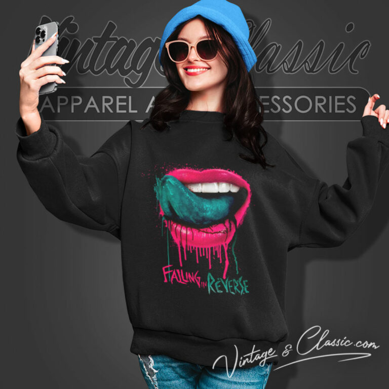 Falling In Reverse Lips Sweatshirt Falling In Reverse Lips Sweatshirt