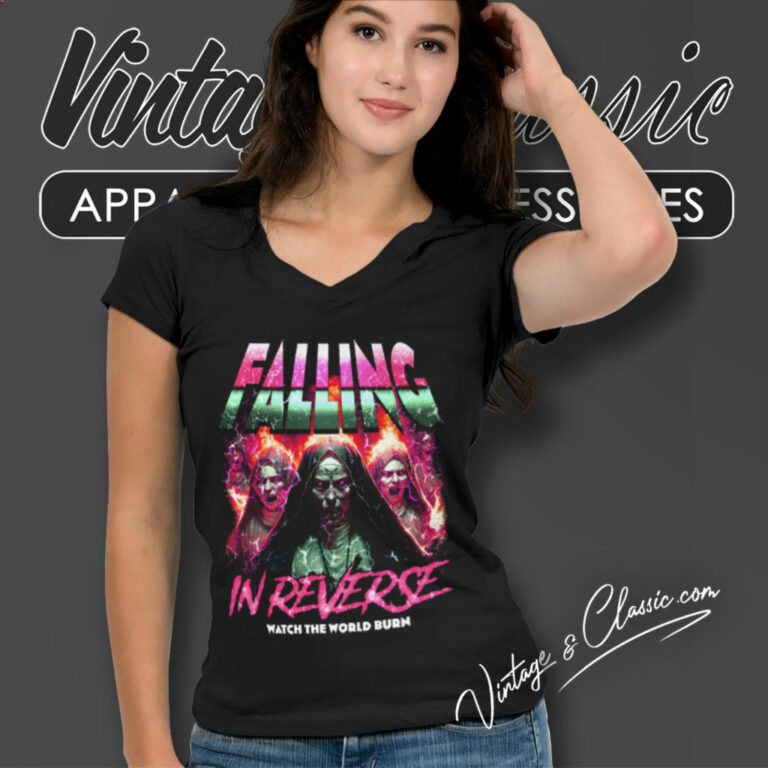 Falling In Reverse Nuns V Neck TShirt Falling In Reverse Nuns V Neck TShirt