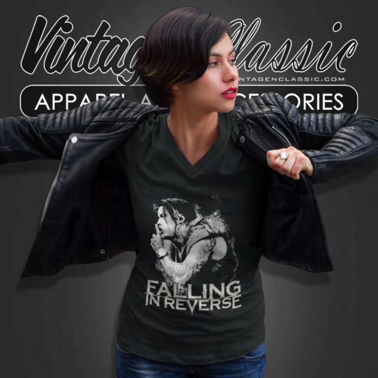 Falling In Reverse Ronnie V Neck TShirt Falling In Reverse Ronnie V Neck TShirt