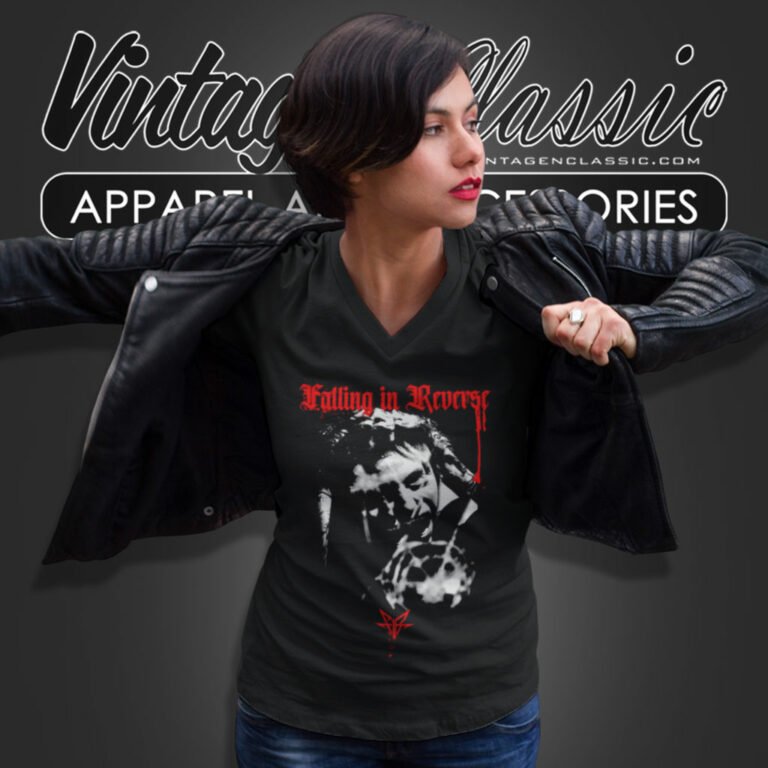 Falling In Reverse Shattered V Neck TShirt Falling In Reverse Shattered V Neck TShirt
