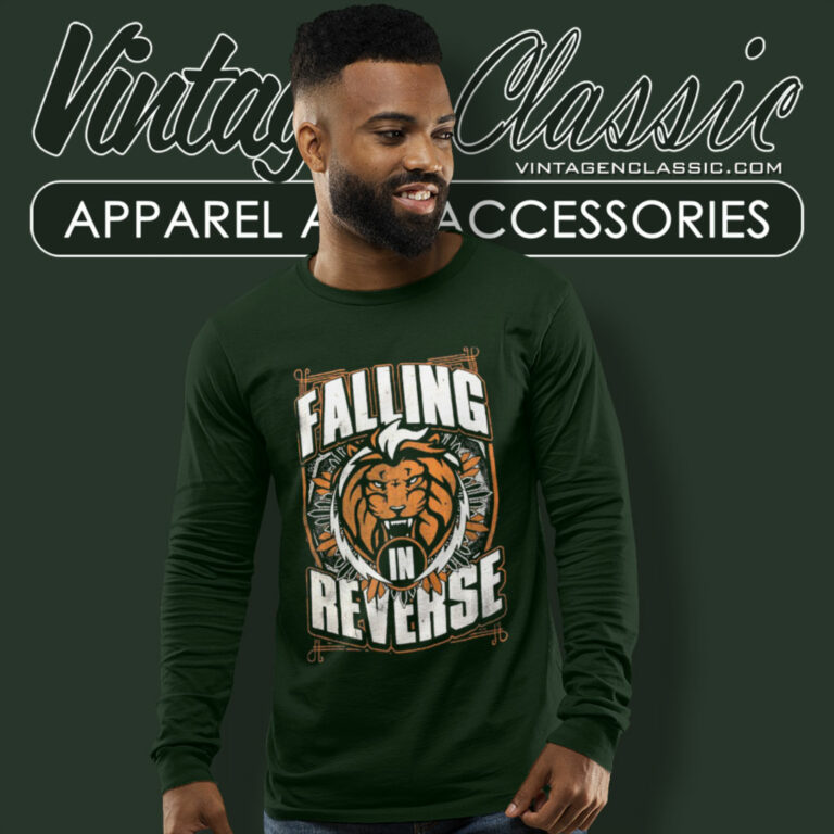 Falling In Reverse Shirt Lion Shield Long Sleeve Tee Falling In Reverse Shirt Lion Shield Long Sleeve Tee