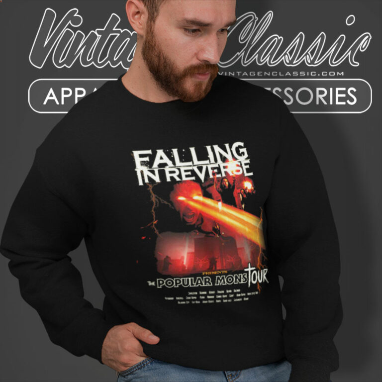 Falling In Reverse Shirt Popular Monstour Sweatshirt Falling In Reverse Shirt Popular Monstour Sweatshirt