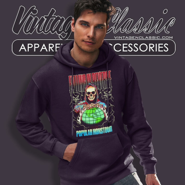 Falling In Reverse Shirt Reaper World Tour Hoodie Falling In Reverse Shirt Reaper World Tour Hoodie