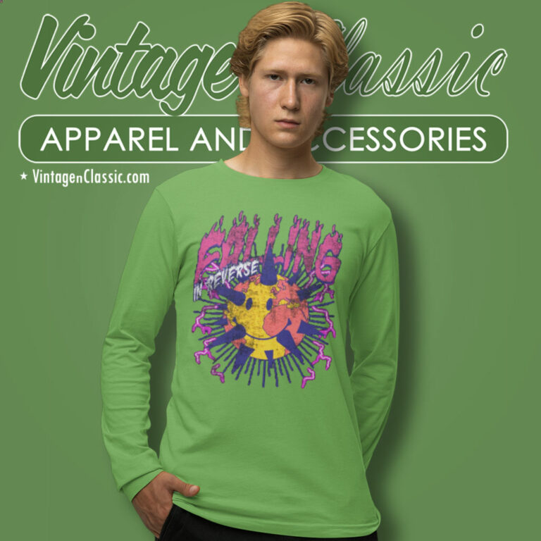 Falling In Reverse Shirt World Of Smiles Long Sleeve Tee Falling In Reverse Shirt World Of Smiles Long Sleeve Tee