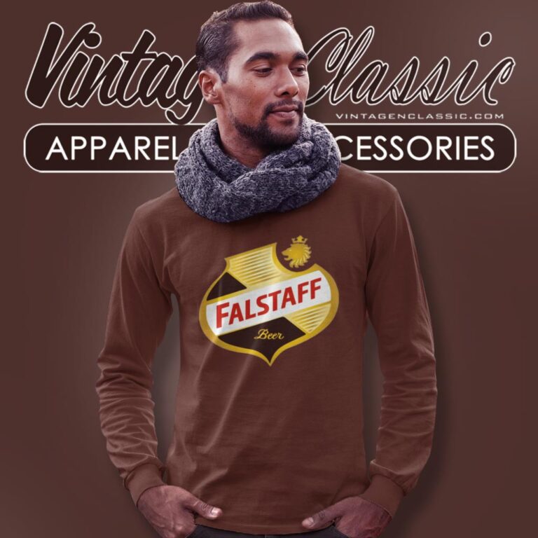 Falstaff Beer Shield Beer Long Sleeve Tee Falstaff Beer Shield Beer Long Sleeve Tee