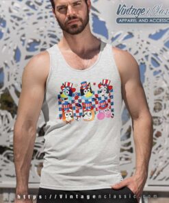 Family Bluey American Patriotic July 4th Tank Top Racerback