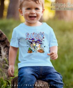 Family Bluey And Bingo Halloween Shirt 9 Family Bluey And Bingo Halloween kids Tshirt