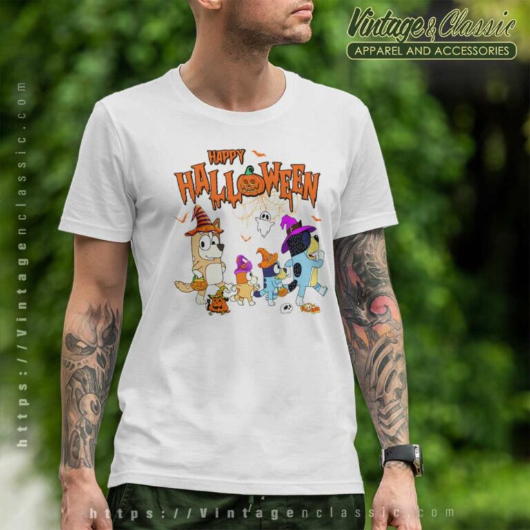Family Bluey Halloween Shirt Gift For Blueys Fan T Shirt Family Bluey Halloween Shirt Gift For Blueys Fan T Shirt