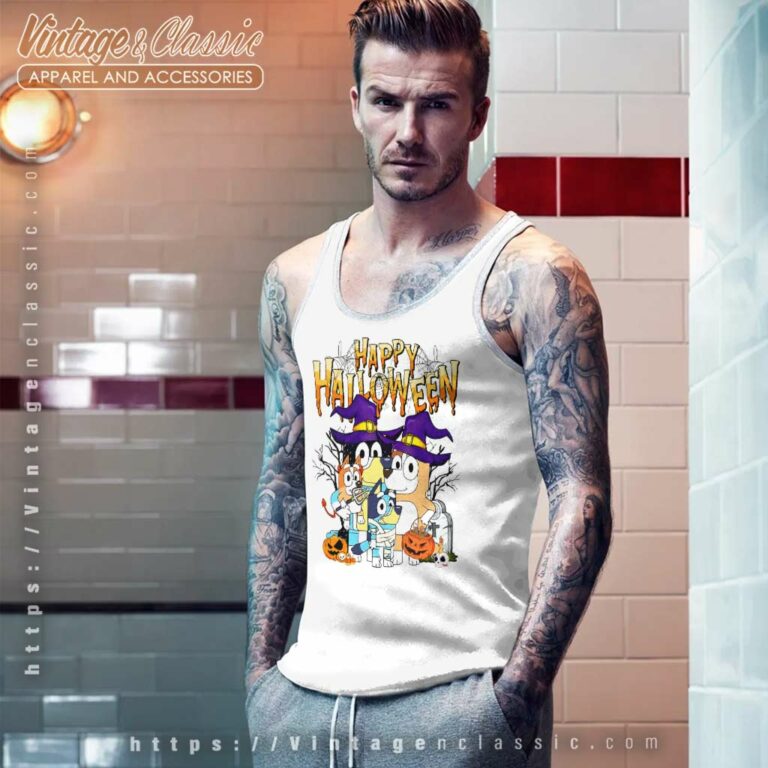 Family Bluey Happy Halloween Tank Top Racerback Family Bluey Happy Halloween Tank Top Racerback
