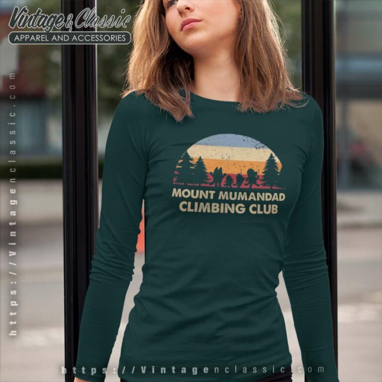 Family Bluey Shirt Mount Mumandad Climbing Club Long Sleeve Tee Family Bluey Shirt Mount Mumandad Climbing Club Long Sleeve Tee