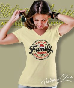 Family Christmas 2023 Shirt Making Memories Together V Neck TShirt
