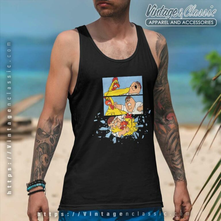 Family Guy Chicken Fight Tank Top Racerback Family Guy Chicken Fight Tank Top Racerback