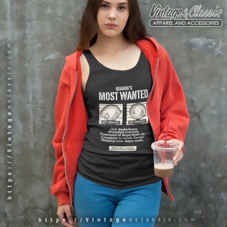 Family Guy Most Wanted Tank Top Racerback Family Guy Most Wanted Tank Top Racerback
