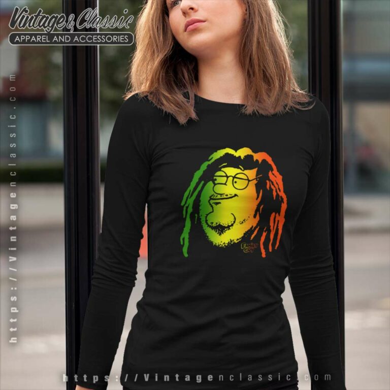 Family Guy Shirt Bob Marley Parody Long Sleeve Tee Family Guy Shirt Bob Marley Parody Long Sleeve Tee