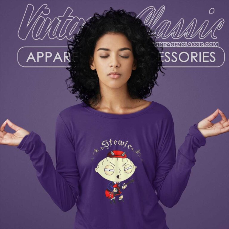 Family Guy Shirt Stewie Griffin Play Guitar Long Sleeve Tee Family Guy Shirt Stewie Griffin Play Guitar Long Sleeve Tee