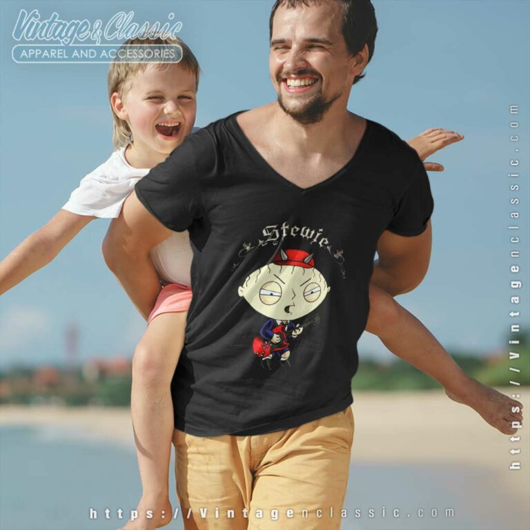 Family Guy Shirt Stewie Griffin Play Guitar V Neck TShirt Family Guy Shirt Stewie Griffin Play Guitar V Neck TShirt