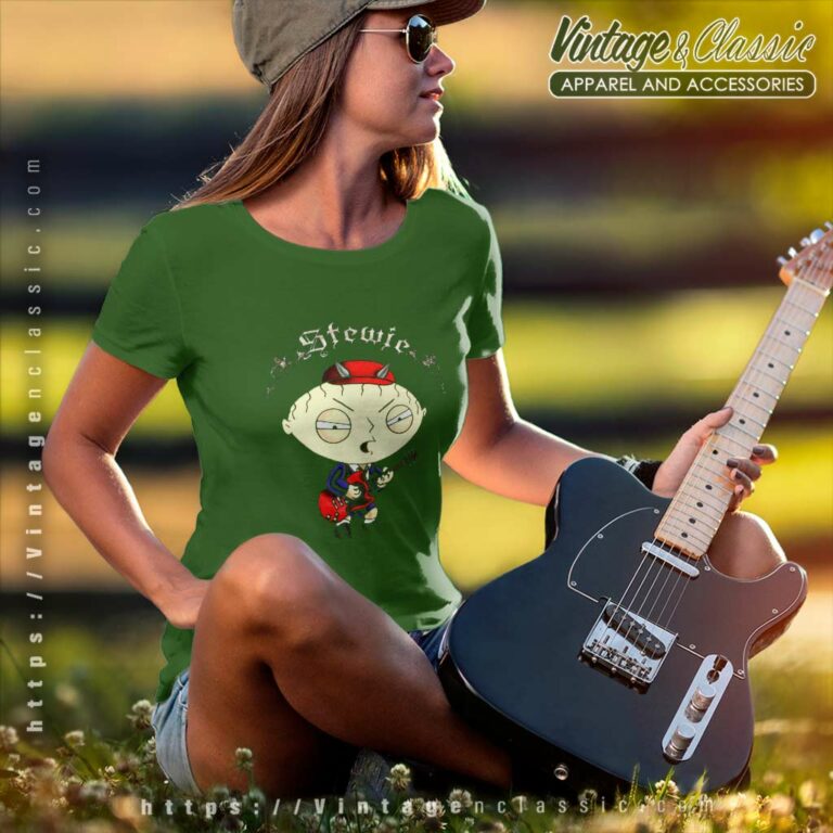 Family Guy Shirt Stewie Griffin Play Guitar Women TShirt Family Guy Shirt Stewie Griffin Play Guitar Women TShirt
