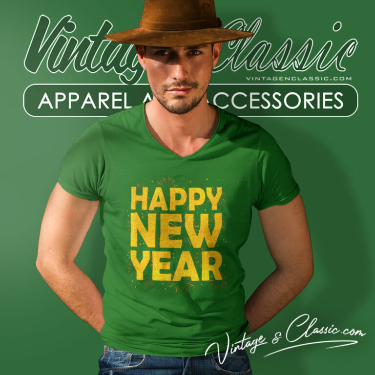 Family New Year Party 2024 V Neck TShirt Family New Year Party 2024 V Neck TShirt