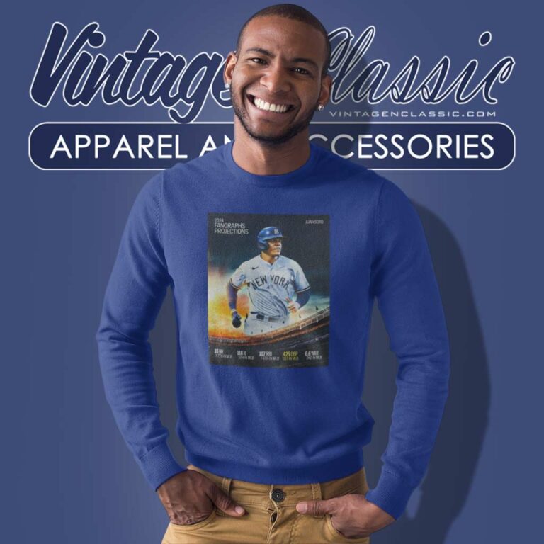 Fangraph Juan Soto Yankees Pinstripes Sweatshirt Fangraph Juan Soto Yankees Pinstripes Sweatshirt
