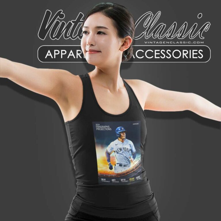 Fangraph Juan Soto Yankees Pinstripes Tank Top Racerback Fangraph Juan Soto Yankees Pinstripes Tank Top Racerback
