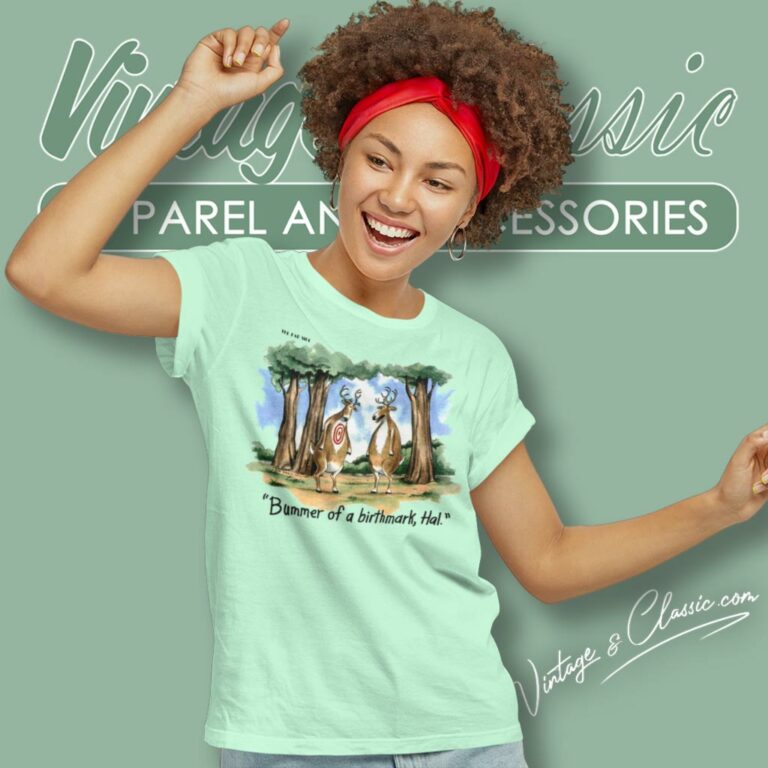 Far Side Gary Larson Bummer Of A Birthmark Hal Women T Shirt Far Side Gary Larson Bummer Of A Birthmark Hal Women T Shirt