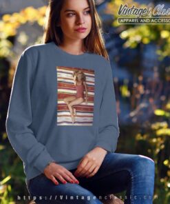 Farrah Fawcett Red Swimsuit Poster Sweatshirt