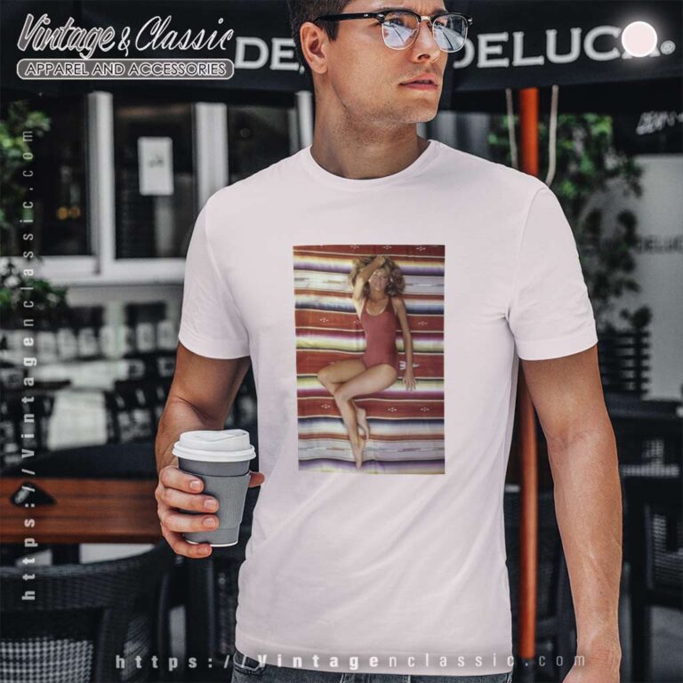 Farrah Fawcett Red Swimsuit Poster T Shirt Farrah Fawcett Red Swimsuit Poster T Shirt