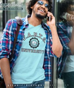 Farts University Seal Odorus Vaporus Spoof V Neck TShirt